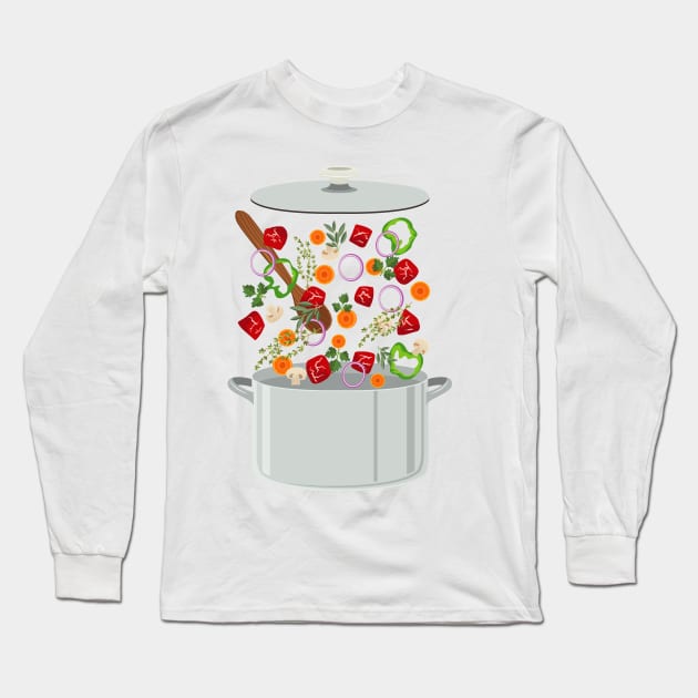 Stew Explosion! Long Sleeve T-Shirt by SWON Design